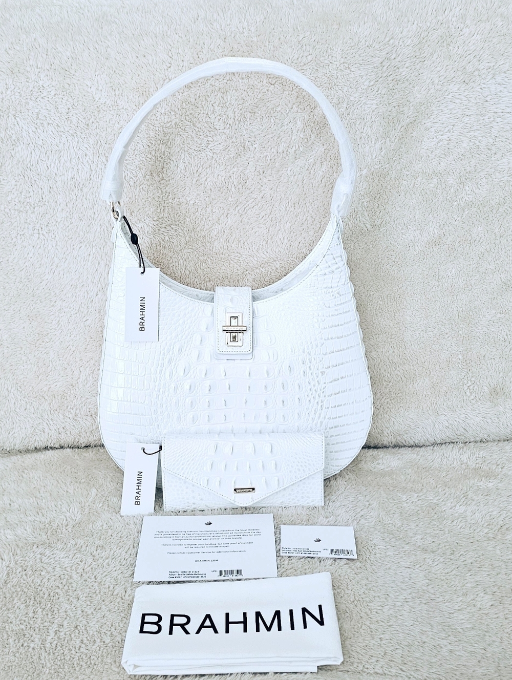 NWT Brahmin SEA SALT Fallin w/Veronica Wallet